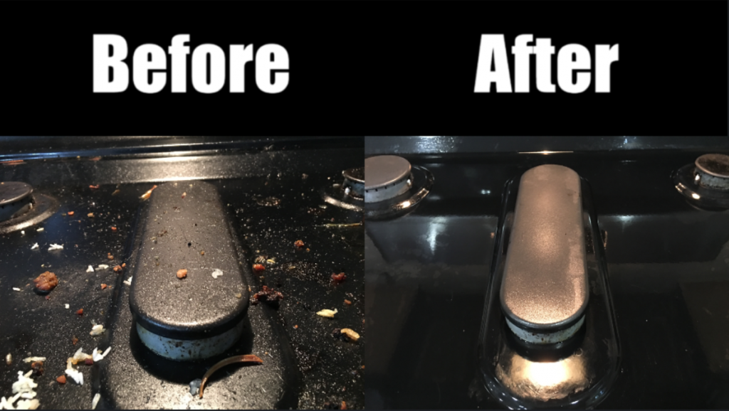 How to clean a gas stove top